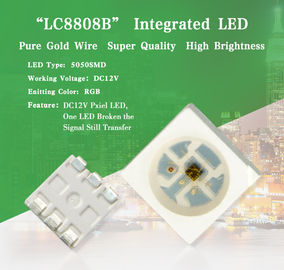 China Color Adjustable 5050 Smart LED Chip Lighting Source DC12V Individual Pixel LC8808 LED supplier